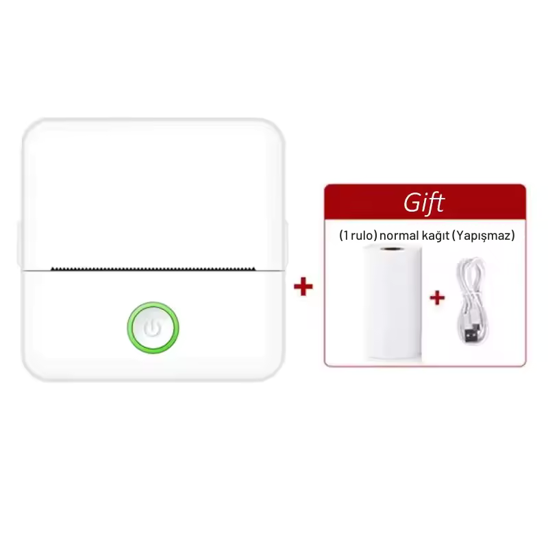 X6 Mini Taşınabilir Termal Yazıcı | Bluetooth Cep Yazıcı, Etiket & Sticker Yazıcı, Mürekkep Gerektirmeyen Termal Fotoğraf ve Not Yazıcı