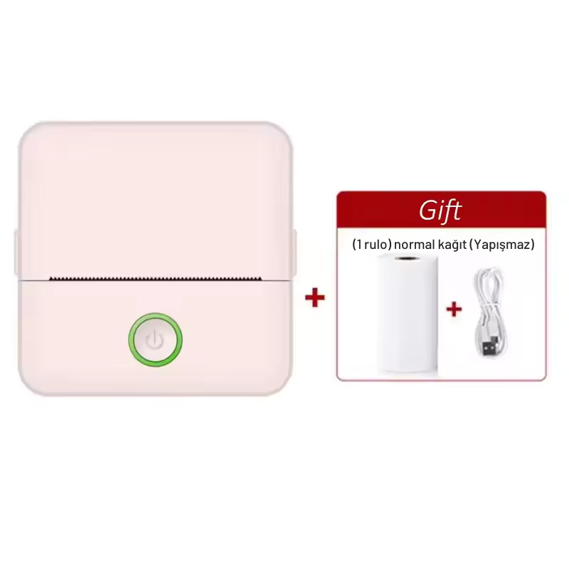 X6 Mini Taşınabilir Termal Yazıcı | Bluetooth Cep Yazıcı, Etiket & Sticker Yazıcı, Mürekkep Gerektirmeyen Termal Fotoğraf ve Not Yazıcı