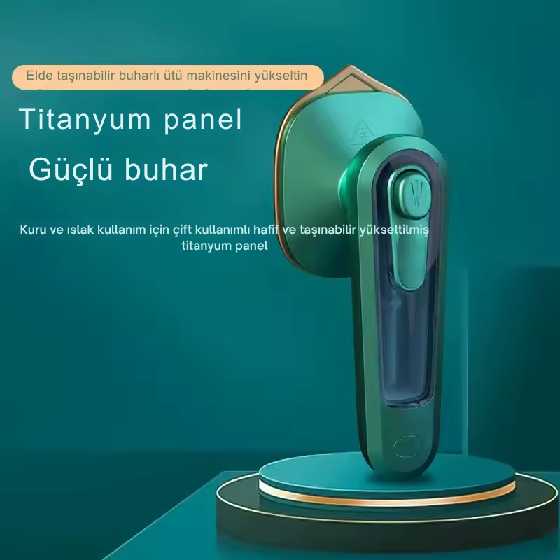 Taşınabilir Buharlı Ütü | Mini El Tipi Buhar Ütüsü, Seyahat ve Ev İçin Katlanabilir Kıyafet Düzleştirici
