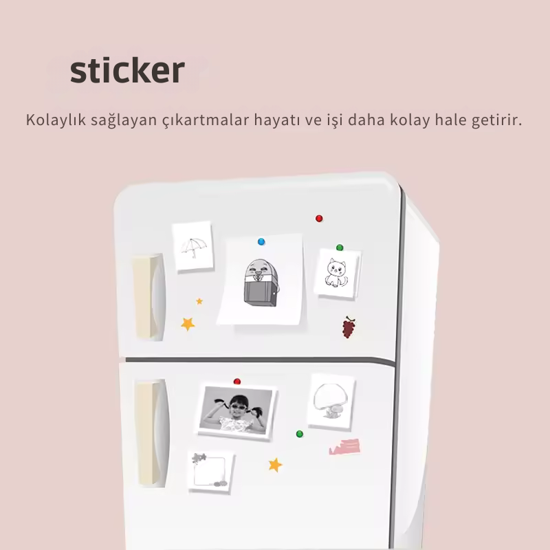 X6 Mini Taşınabilir Termal Yazıcı | Bluetooth Cep Yazıcı, Etiket & Sticker Yazıcı, Mürekkep Gerektirmeyen Termal Fotoğraf ve Not Yazıcı
