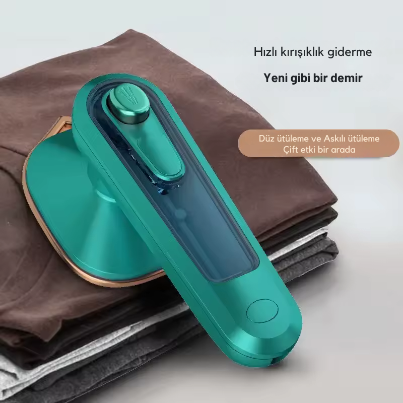 Taşınabilir Buharlı Ütü | Mini El Tipi Buhar Ütüsü, Seyahat ve Ev İçin Katlanabilir Kıyafet Düzleştirici