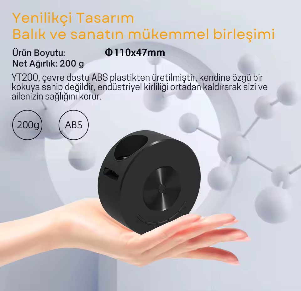 YT200 Mini LED Projektör | Taşınabilir Ev Sinema Projektörü, USB Destekli Medya Oynatıcı, iPhone & Android Uyumlu (320x180p, 100’’ Ekran)