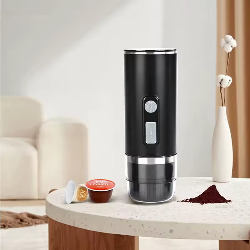 Portatif Elektrikli Mini Kahve Makinesi | Şarjlı Espresso Makinesi, Seyahat & Araba Kullanımı İçin Taşınabilir Coffee Maker