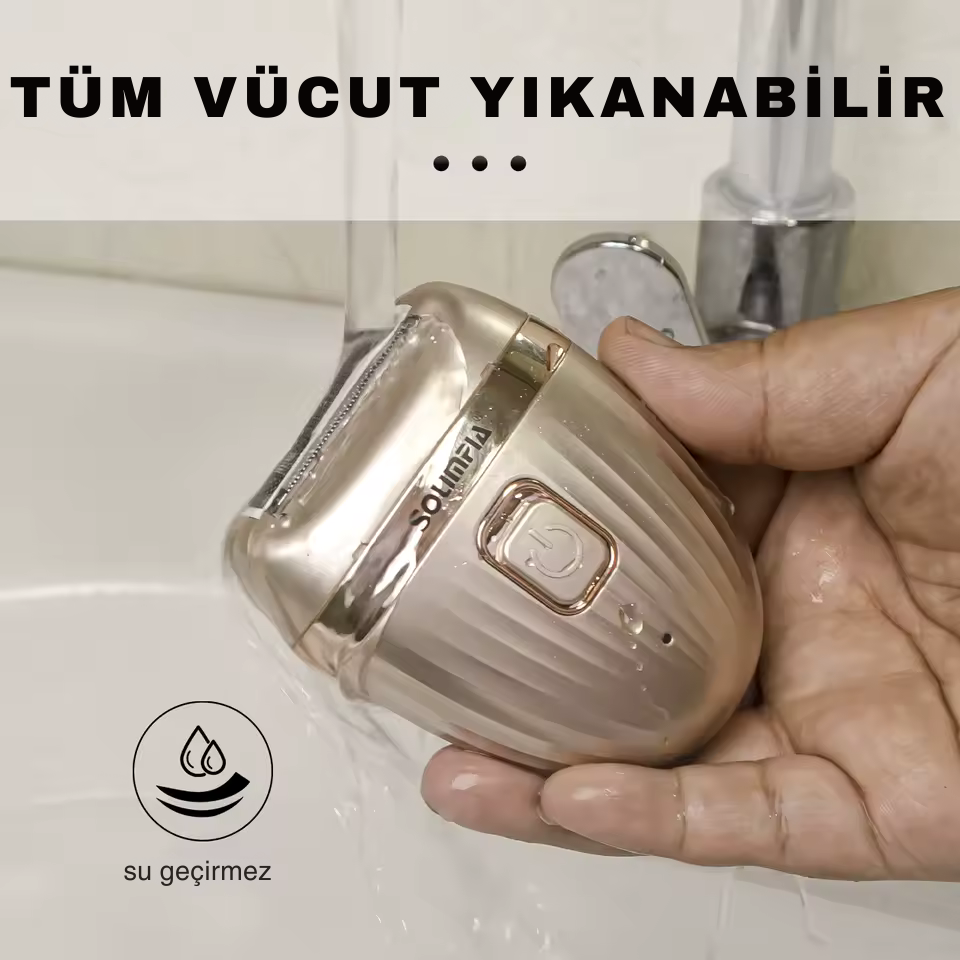 Hatteker Kadın Epilatör | Şarjlı Yüz Tüyü Temizleyici, Bikini Tıraş Makinesi ve Elektrikli Vücut Lady Shaver – Bacak, Koltuk Altı, Kol & Hassas Bölge İçin